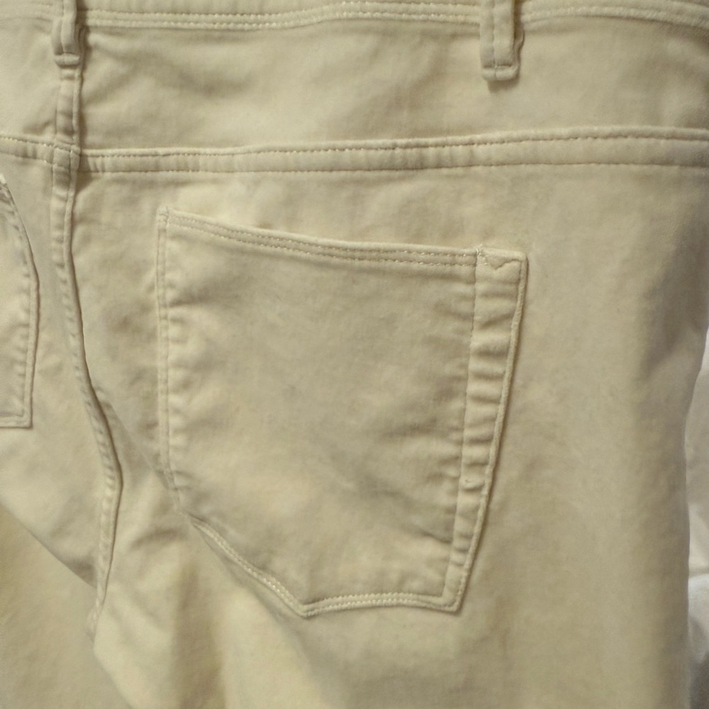 J. Jill Women's Straight Leg Cream Velveteen Jeans